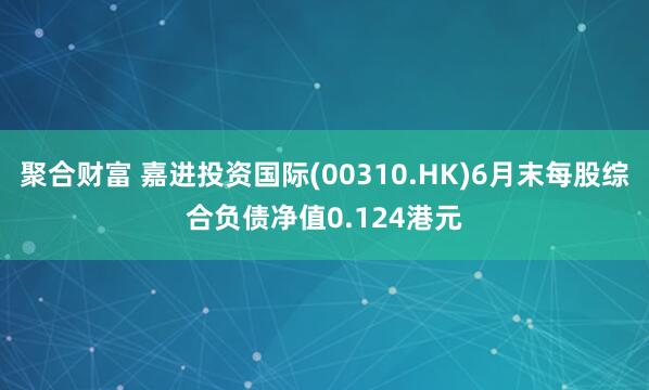 聚合财富 嘉进投资国际(00310.HK)6月末每股综合负债净值0.124港元
