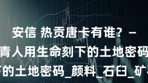 安信 热贡唐卡有谁？—— 七位丹青人用生命刻下的土地密码_颜料_石臼_矿石